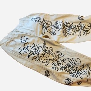 We The Free by Free People Good Luck Soutache Barrel Jeans